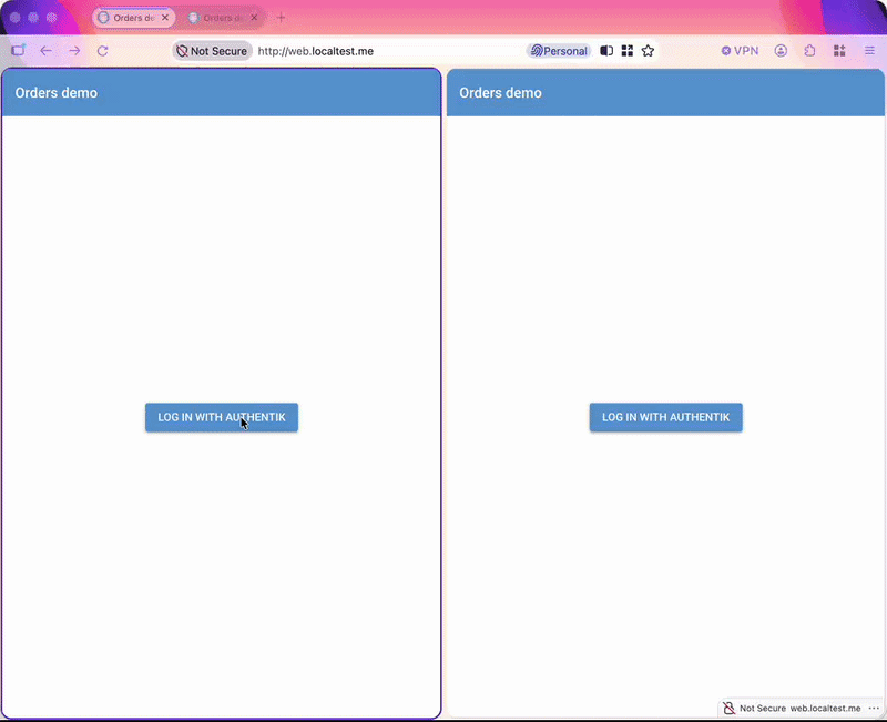 bob and dave in the same web UI: bob is denied on submit, dave can submit